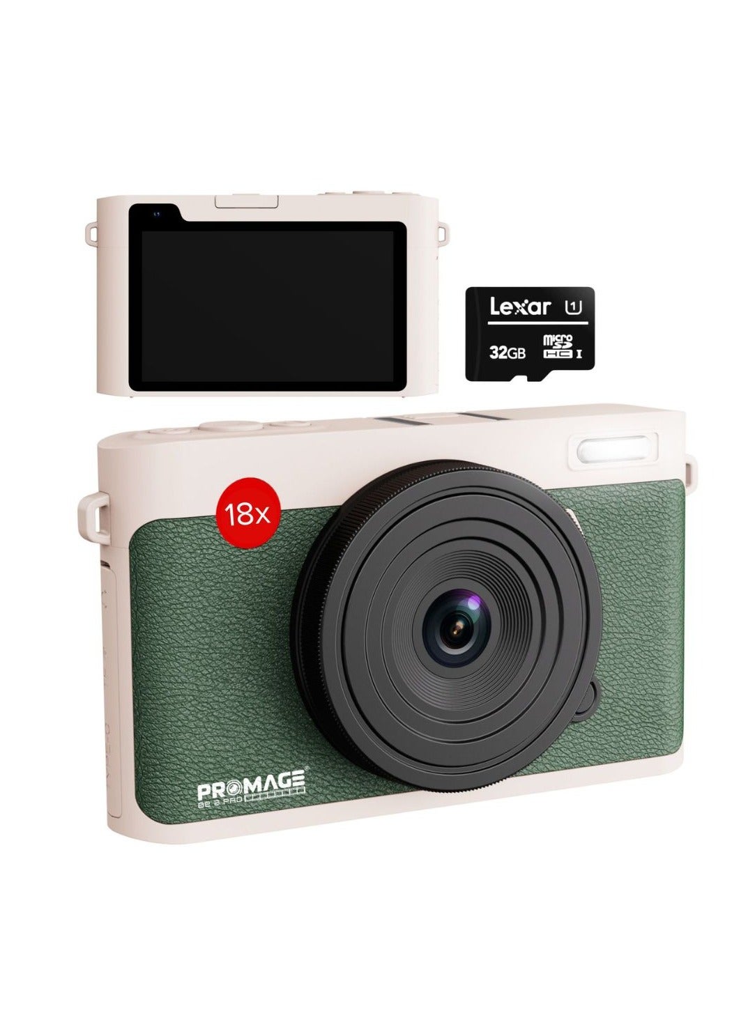 Promage 5K Dual Screen Digital Camera PC160 (Green)…
