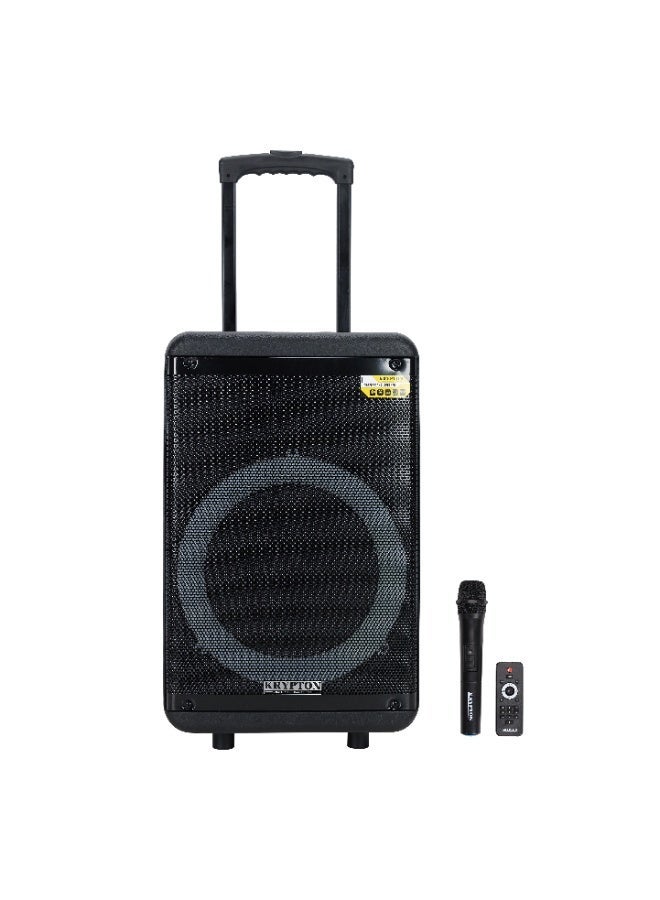 Compare Krypton Portable Rechargeable Professional Speaker KNMS6220 – 50000W PMPO, Bluetooth & TWS, USBTFFM, Wireless Microphone, Remote Control, LED Disco Lights, Party Speaker for Indoor & Outdoor Use – Black at KSA Price