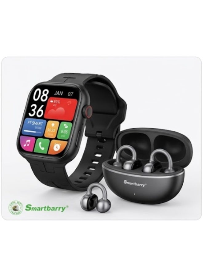 Compare Smartbarry HU22, a smartwatch and true wireless stereo TWS earbud combo set at KSA Price