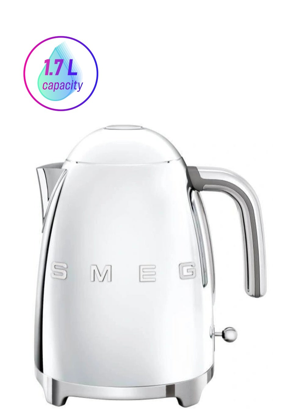 Compare 50s Retro Style Aesthetic Countertop Kettle 1.7 L 3000.0 W KLF03SSUK Chrome at KSA Price