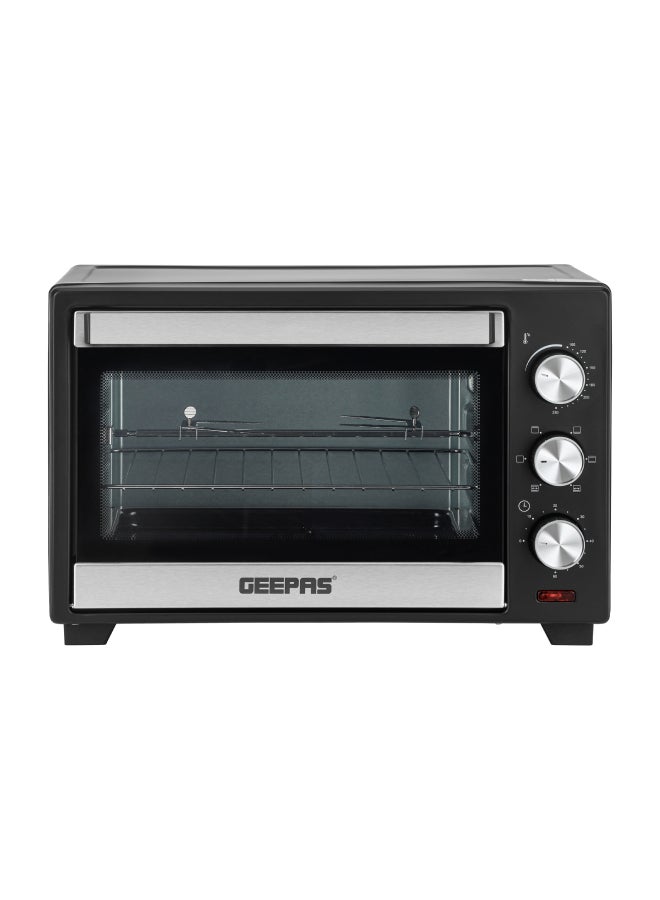 Compare 24 L Electric Oven with Rotisserie Function|  1600 W, Easy to Use Control Knobs, Adjustable Temperature, 60 Minutes Timer| Perfect for Baking, Roasting, Cooking Meat, Vegetables, Cakes, Etc.| 2 Years Warranty 24 L 1600 W at KSA Price