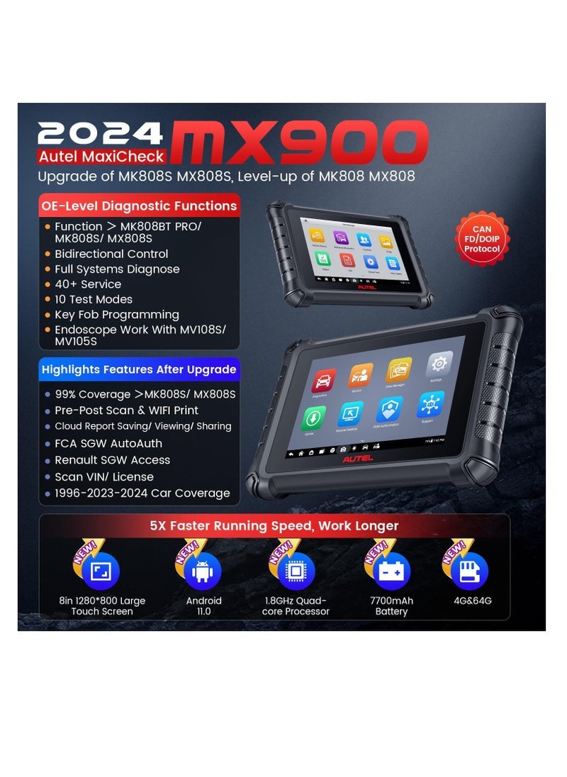 2024 Autel MaxiCOM MK900 Auto All System Diagnostic…