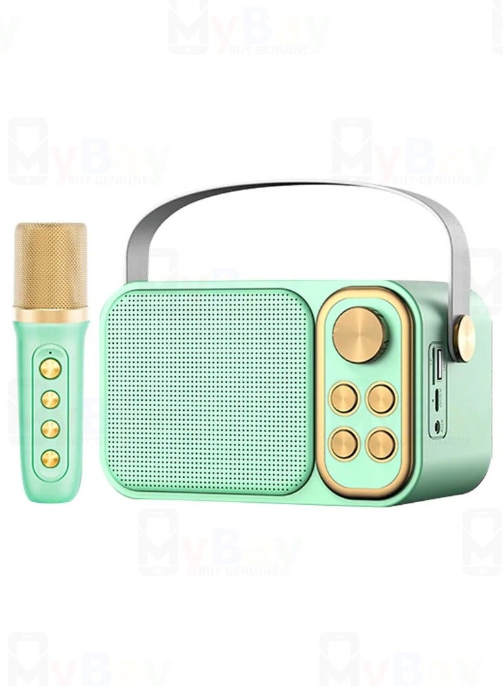 Compare Wireless Karaoke Speaker With Microphone YS103 Green at KSA Price