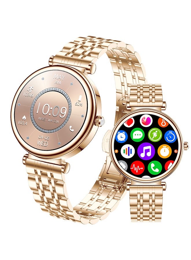 Compare Smart Watches for Women with Diamonds, 1.27”HD Screen Bluetooth Smartwatch for Android iOS Phones, Waterproof Fitness Activity Trackers with Heart RateSpO2BPSleep Monitor at KSA Price