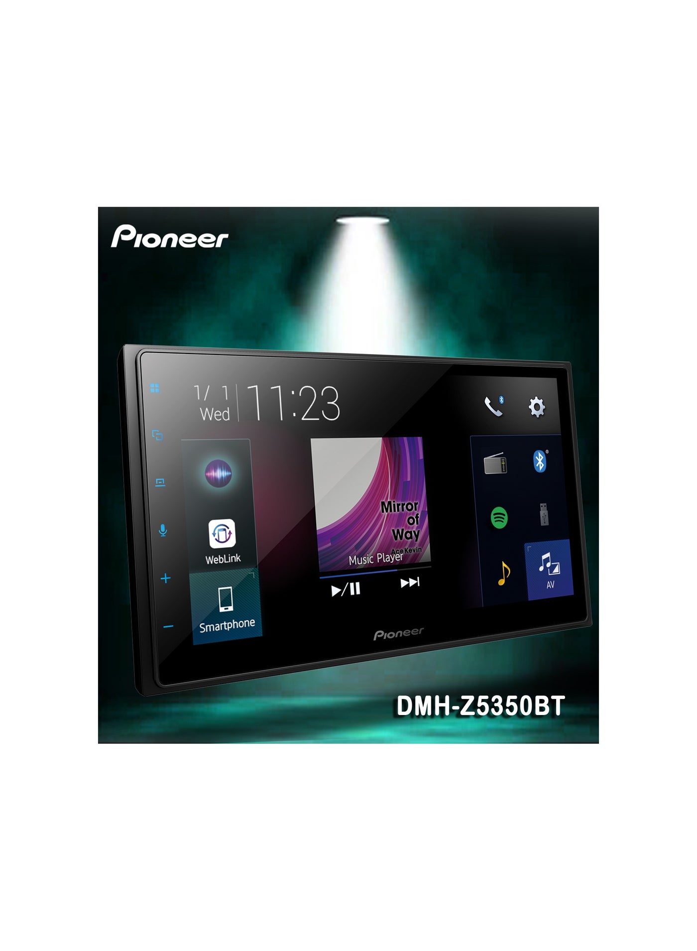 Compare DMHZ5350BT InDash DoubleDIN Multimedia AV Receiver with 6.8 Capacitive WVGA, Touchscreen Display, Apple CarPlay, Android Auto, WebLink, Builtin Bluetooth and Full HD Video Playback from USB Device  6.8” Capacitive Touch Panel Display Apple CarPl at KSA Price