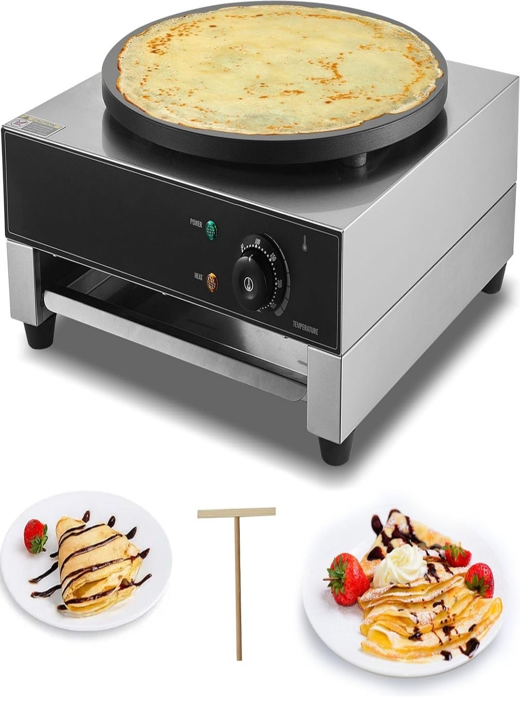 Commercial Electric Crepe Maker 40 cm (16”) – 3000W…