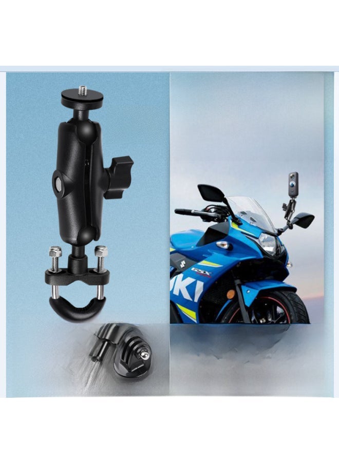 Compare Motorcycle Mobile Phone Bracket Gopro1210 Accessories Insta360X4 Panoramic Camera Shooting Bracket NavigationColor:Bold Rearview Mirror Fixing Bracket applicable To Suzuki 250Chunfeng 250ninja400, Etc. at KSA Price
