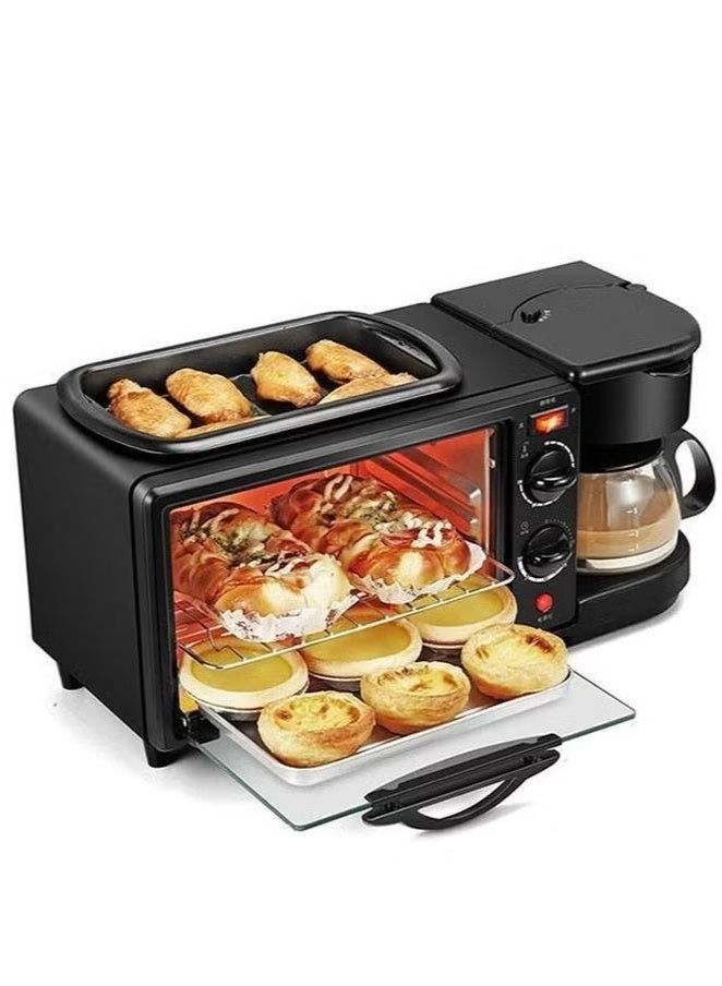 Compare 3in1 Multifunctional Breakfast Maker With Coffee Pot And Frying Pan & Oven at KSA Price