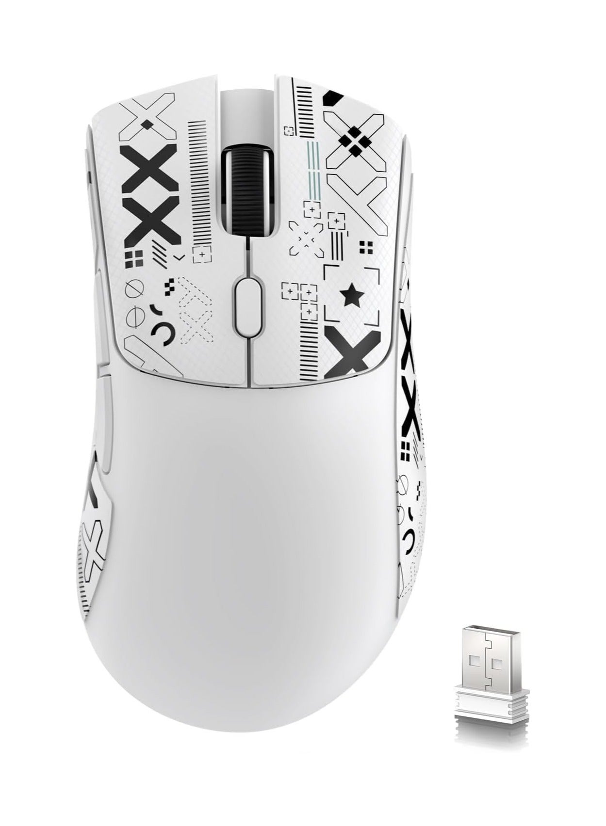 ATTACK SHARK R1 Wireless Gaming Mouse – Tri-Mode (2.4G/BT5.2/Wired),…