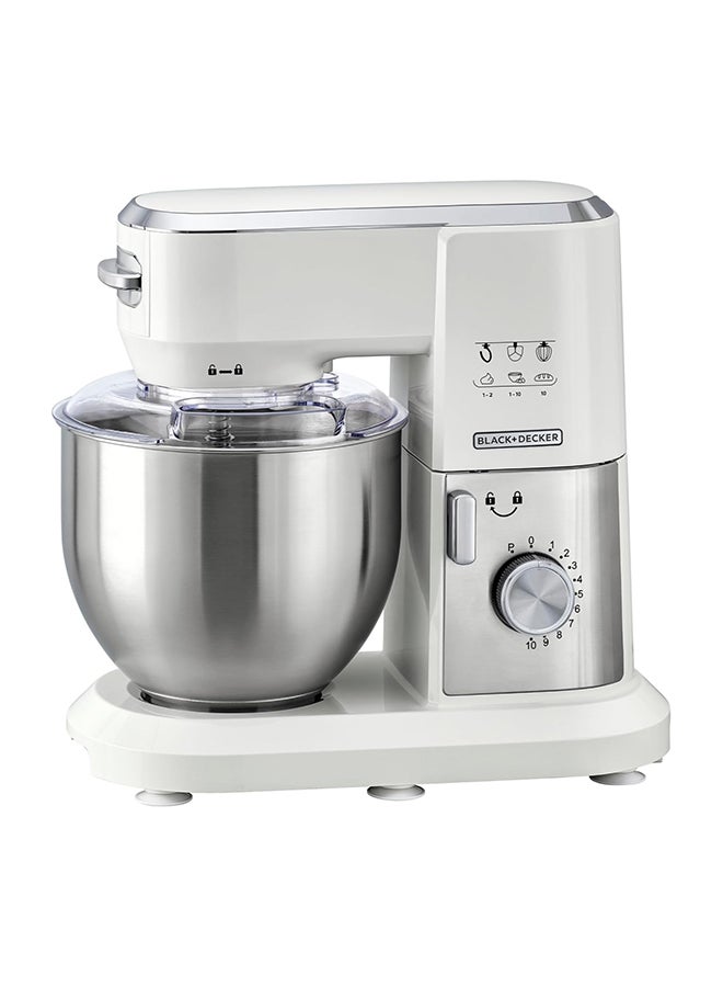 Stand Mixer, Stainless Steel Bowl, 10 Speeds +…