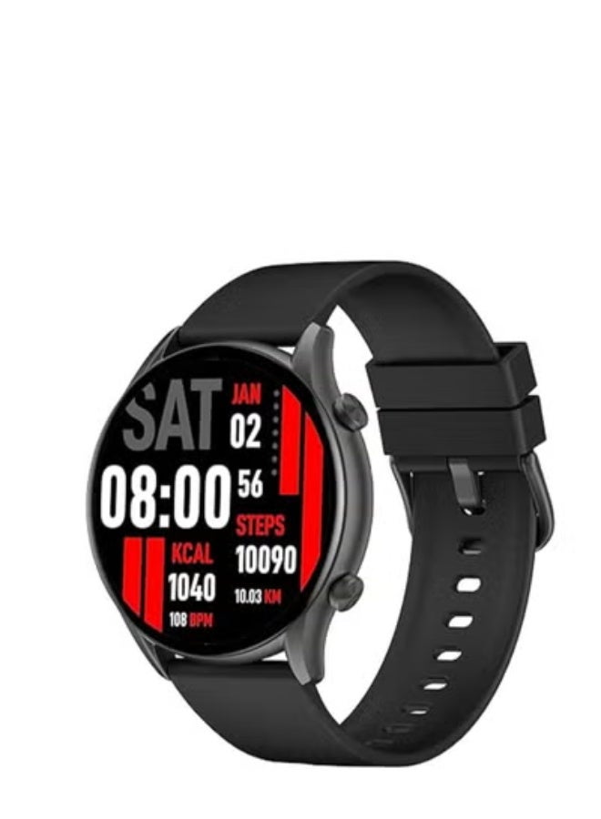 Compare KIESLECT Calling Smart Watch Leather Black at KSA Price
