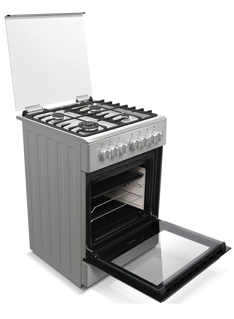 Compare Haier 4 Zone Gas Cooker HCR6060GTS Silver at KSA Price