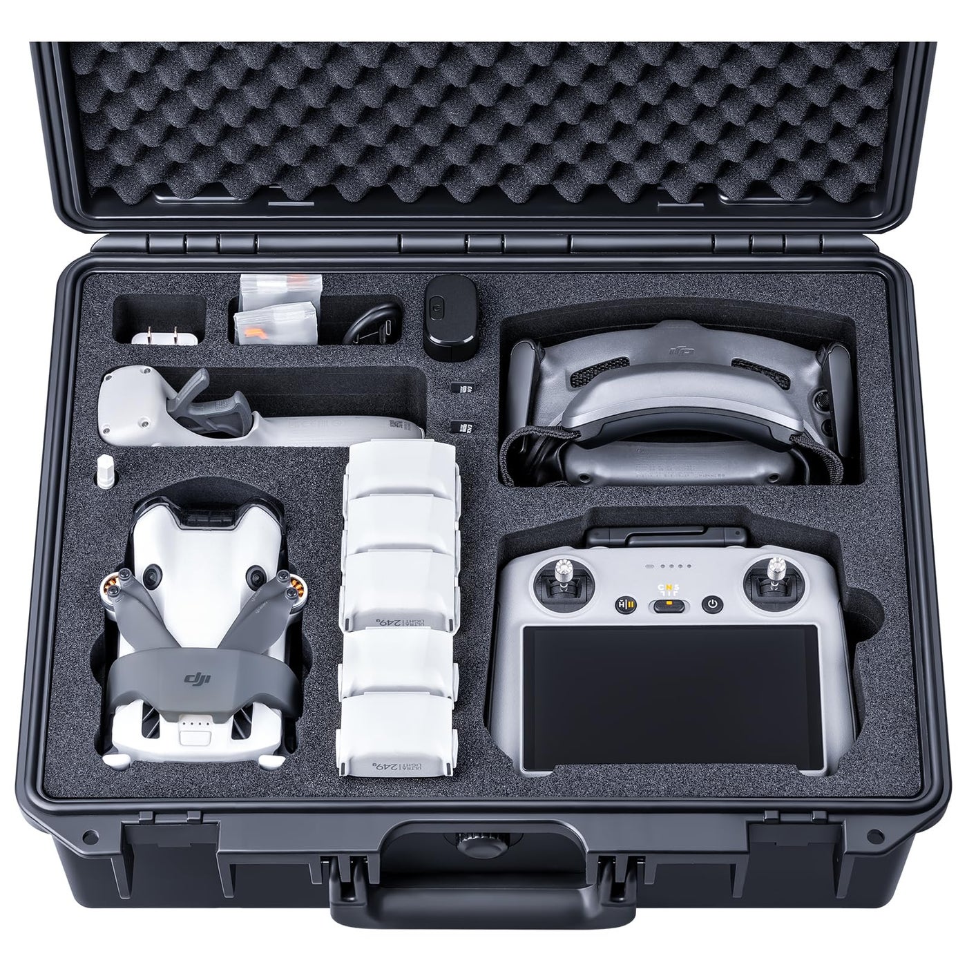 Compare Lykus Titan MM420 Waterproof Hard Case for DJI Mini 4 ProMini 3 Pro, Goggles 32Integra, RC Motion 32, DJI RC2RCRCN2N1 and Accessories CASE ONLY at KSA Price