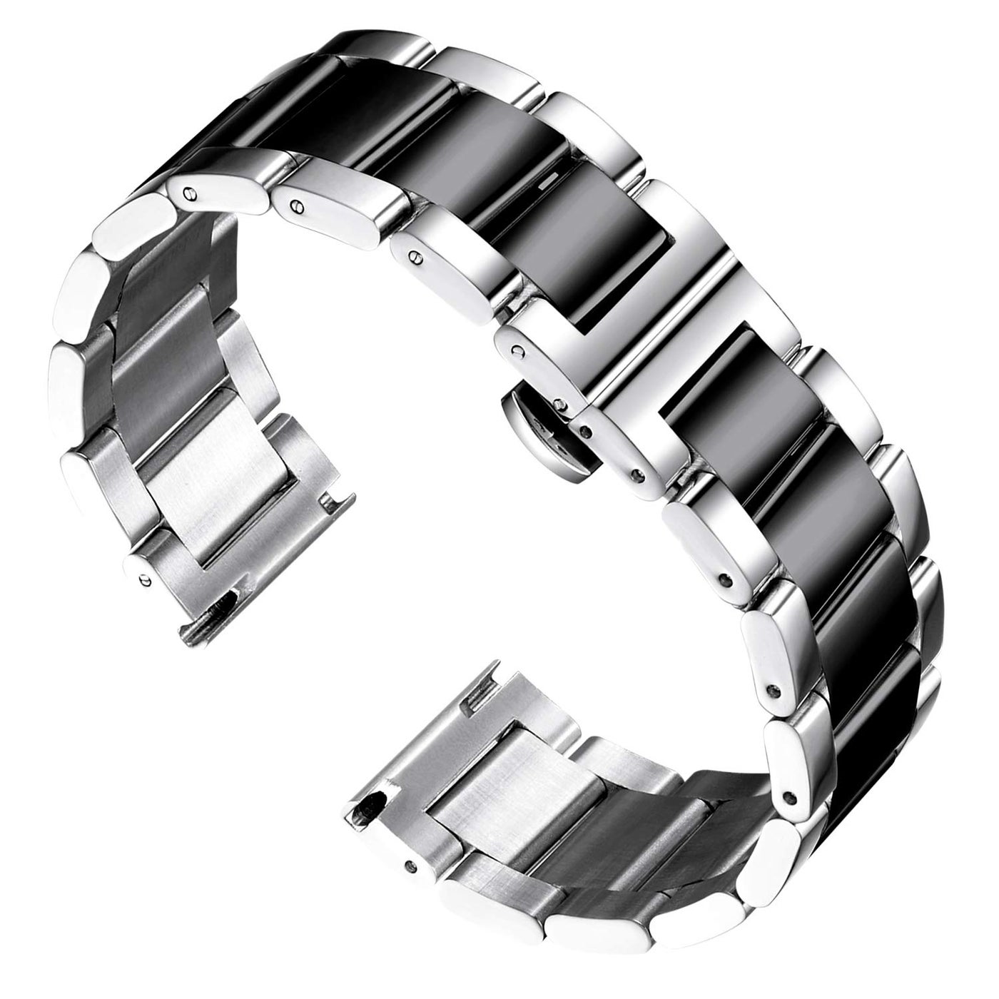 BINLUN Thick Stainless Steel Watch Band Metal Heavy…