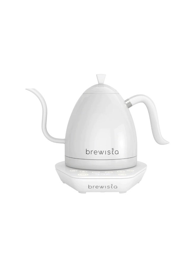 Compare Artisan Electric Coffee Kettle With Gooseneck Spout Perfect For Pourover Coffee And Tea Brewing Precision Temperature Control Digital Display Flash Boil And Keep Warm Setting Stainless Steel Body 1L  White On White at KSA Price