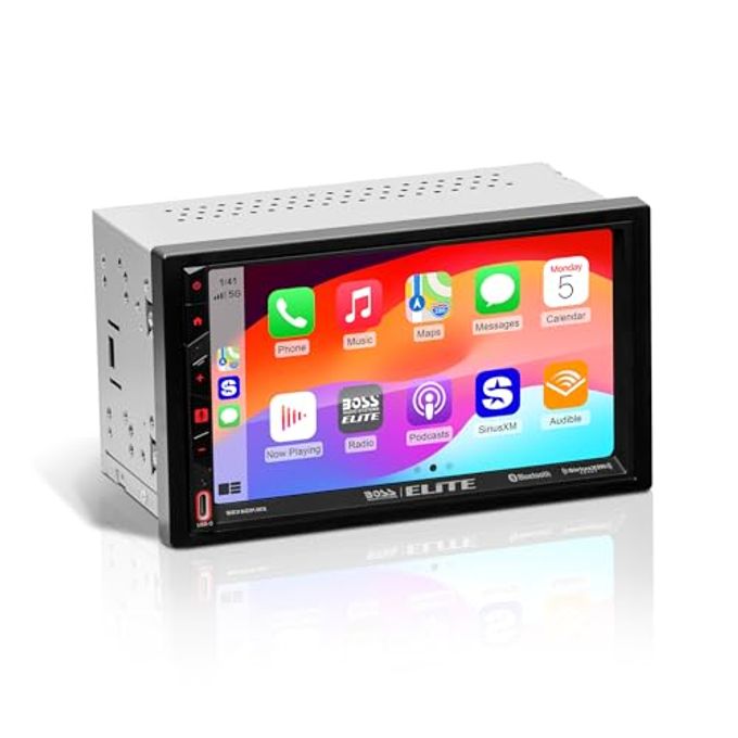 Compare Elite Be7Acp.Wx Double Din Car Stereo Wireless Apple Carplay Android Auto, 7 Inch Touchscreen, Sirius XmReady, Bluetooth at KSA Price