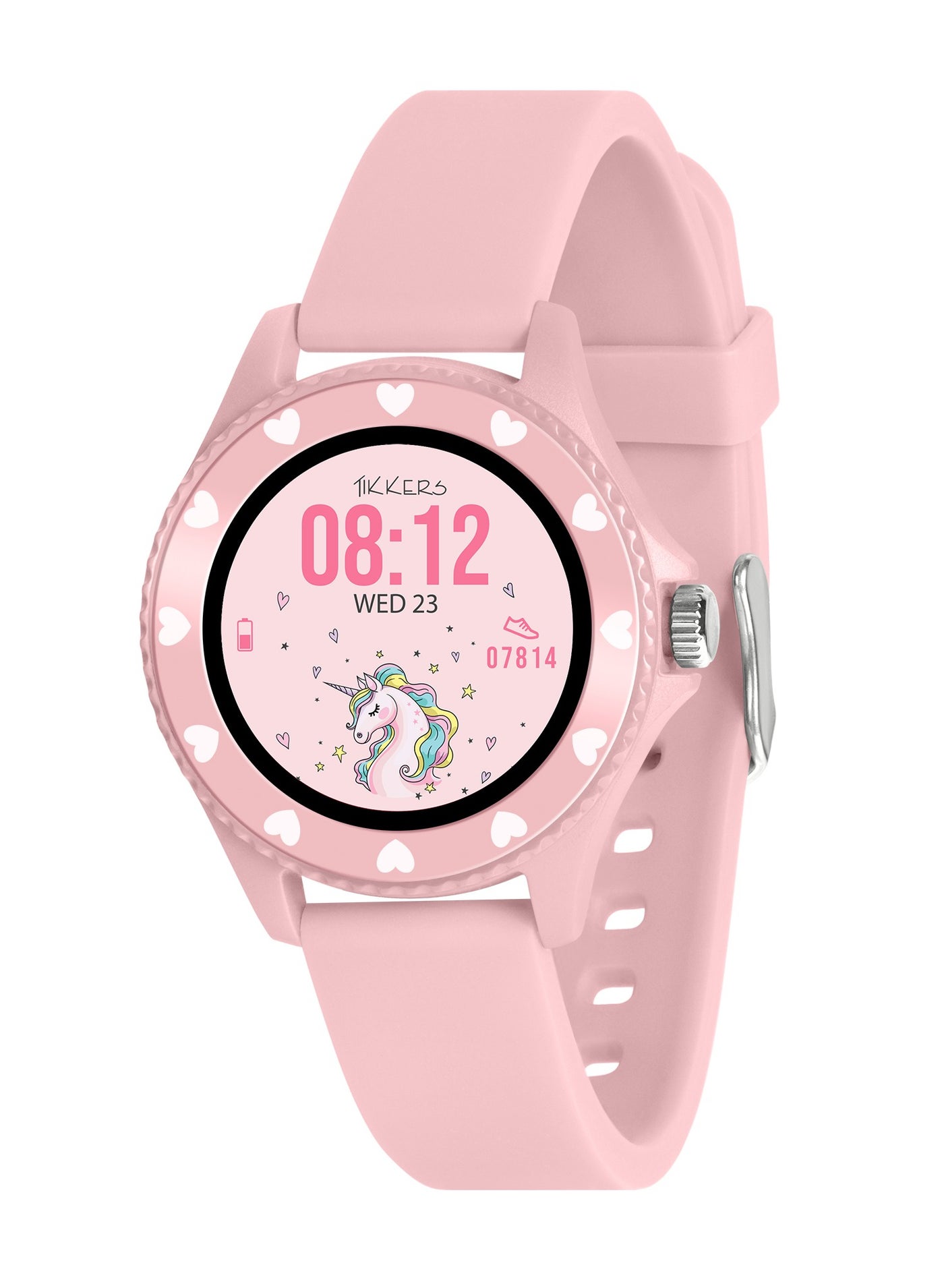 Compare Tikkers Smart Series 34 Pink Silicone Strap Smart Watch  TKS340022 at KSA Price