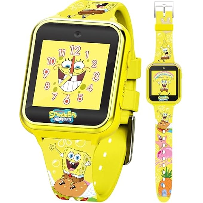 Compare Spongebob Squarepants Kids Smart Watch Touchscreen With Camera Games Stopwatch Alarm Fitness Tracker Photo Video Recorder – Fits Wrist Sizes 5.5 To 8 at KSA Price