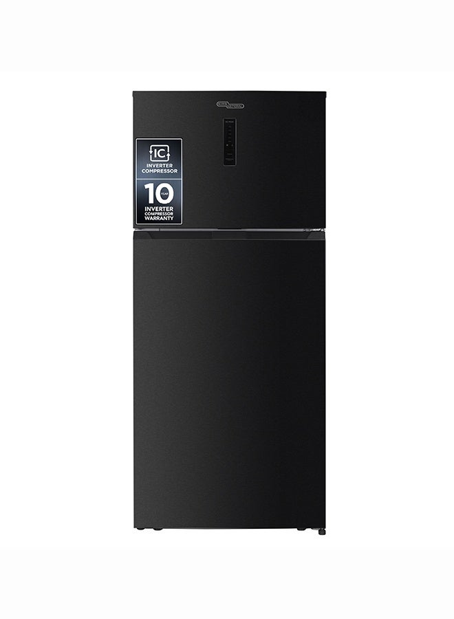 Compare 700L Gross & 528L Net Capacity Double Door Top Mount Refrigerator with Digital Control with Temperature Display, Total No Frost, Twist Ice Maker, Inverter Compressor 528 L SGR715IE Black Inox at KSA Price