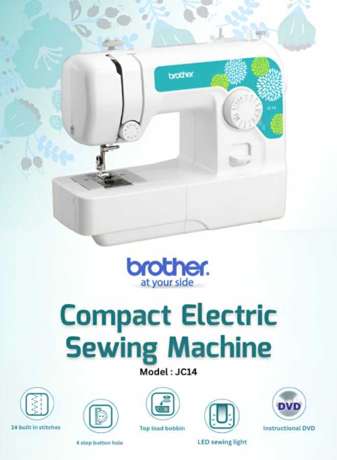 JC14 Compact Electric Sewing Machine easy to use…