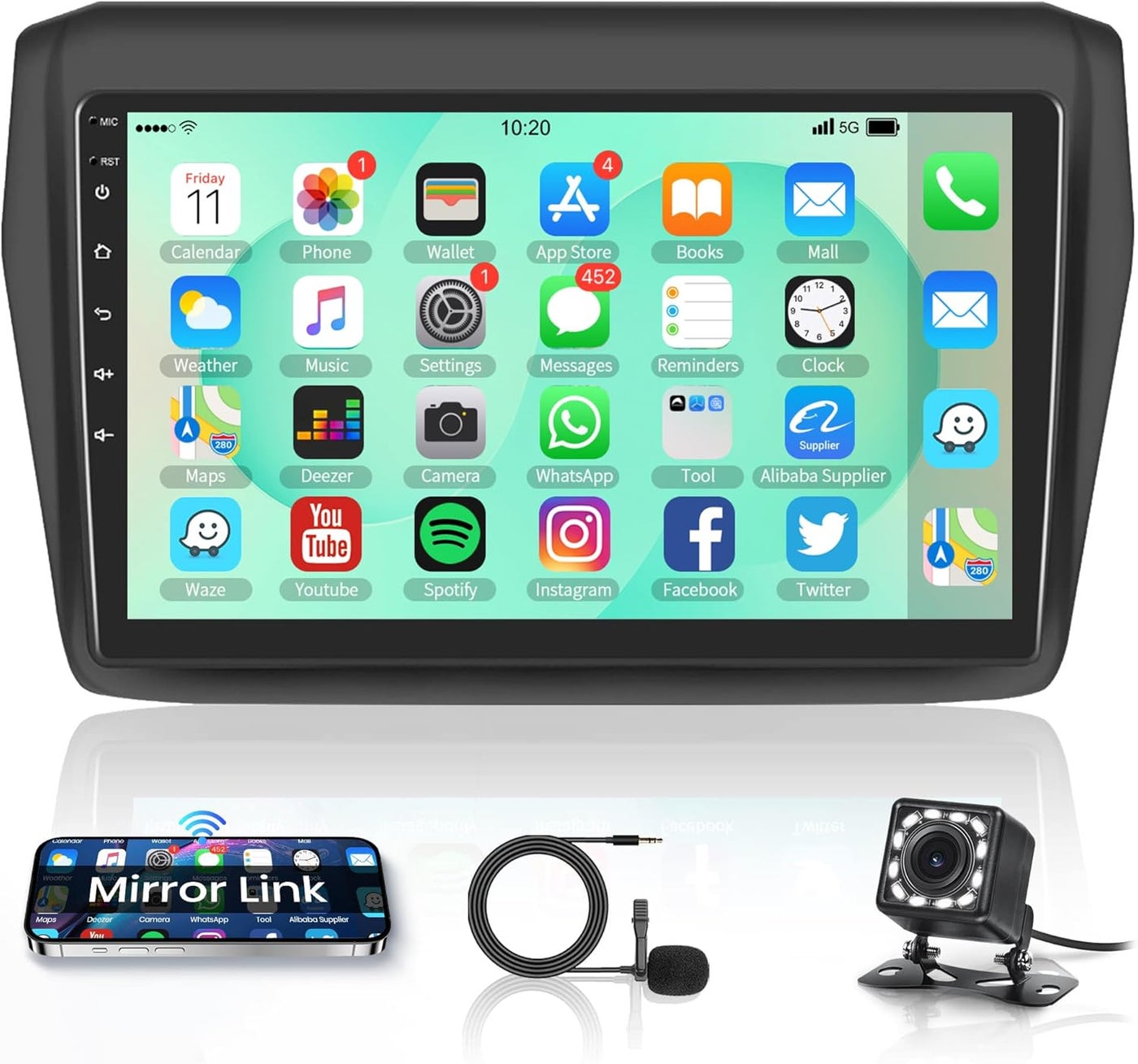 Compare Rimoody Android Car Stereo for Suzuki Swift 20172020 with GPS Navigation, 9 Inch Touch Screen, Bluetooth, FM, WiFi, Mirror Link & Backup Camera at KSA Price