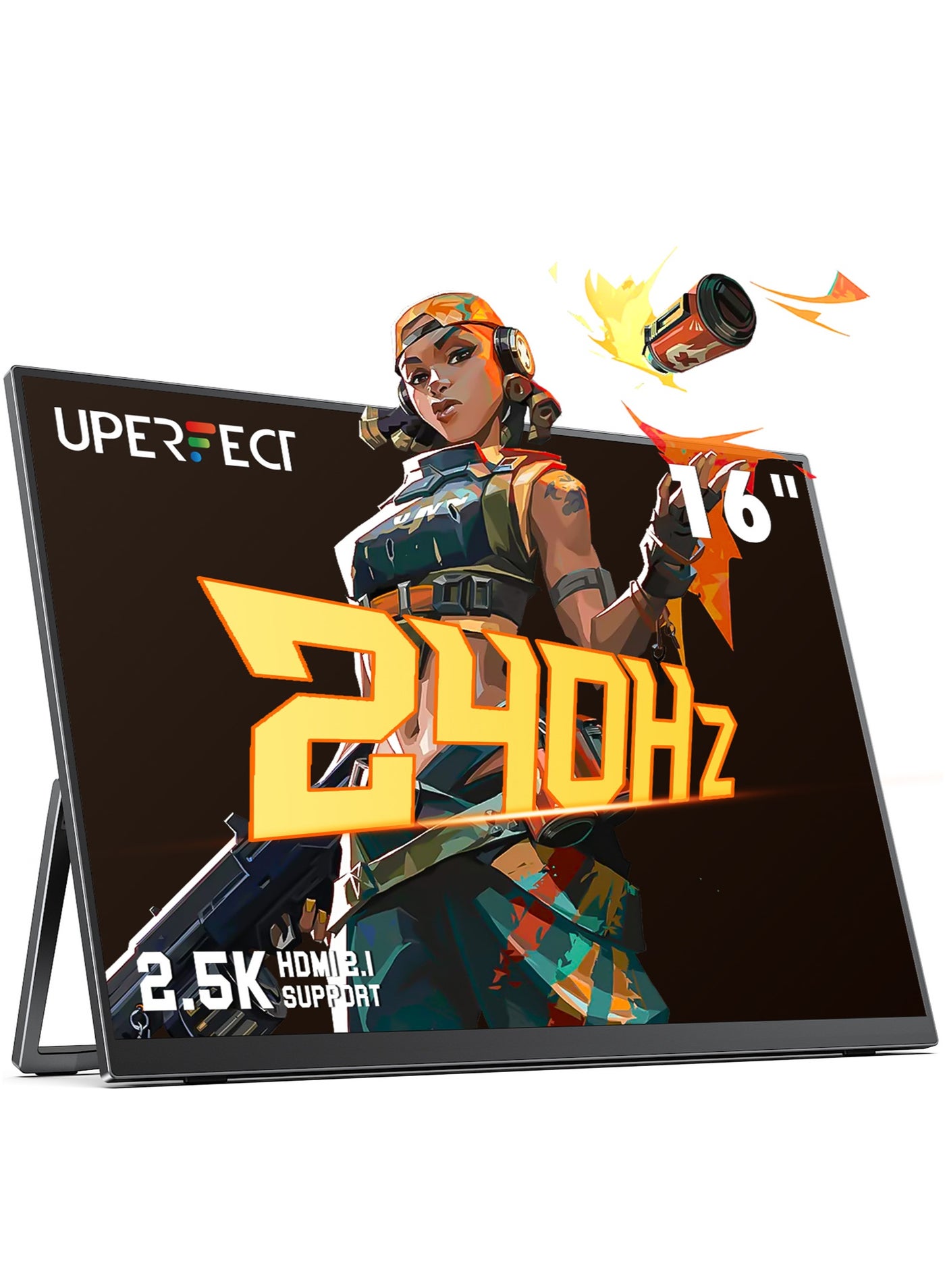Compare UPERFECT Portable Gaming Monitor Uperfect 16 240HZ 2K QHD 2560*1600P IPS USB C & Mini HDMI Port Second Screen for LaptopPhoneGame Console, VESA Mountable at KSA Price
