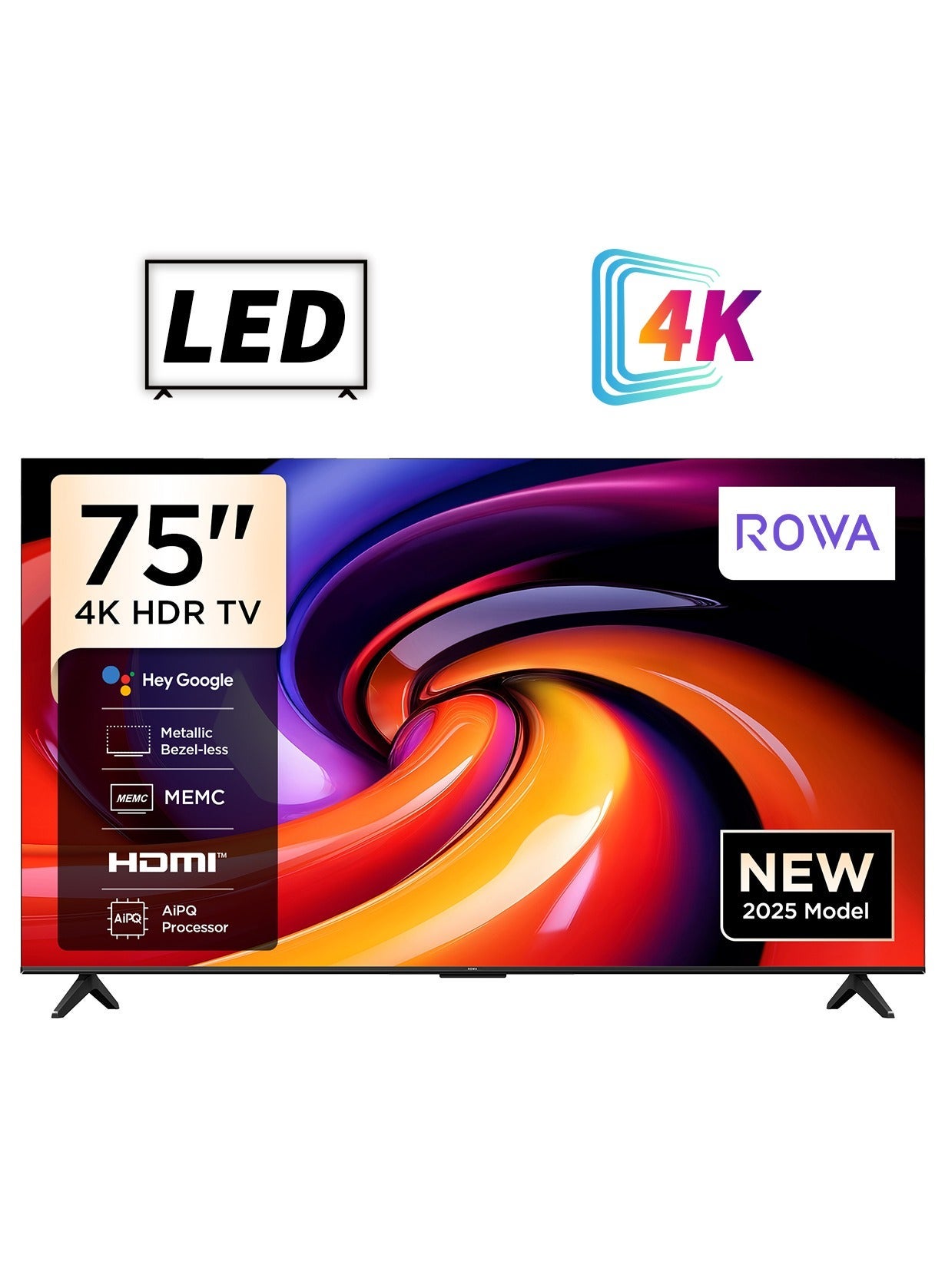 Compare 75Inch 4K UHD Smart TV | Google TV | Dolby Vision & Atmos | HDR10 | MEMC | Dynamic Color Enhancement | Voice Control | Game Master with Slim Design  2025 Model International Version 75R55 Black at KSA Price
