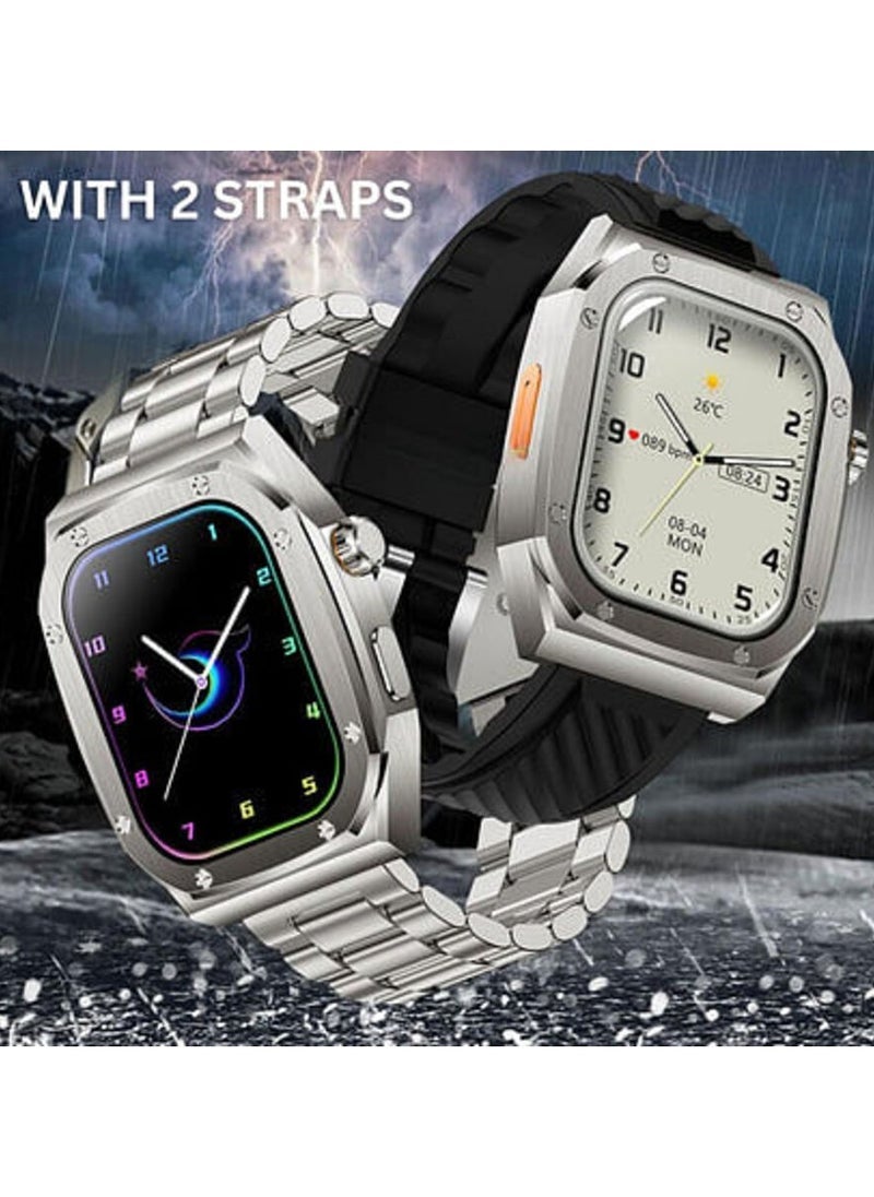 Compare LG61 MAX Smart Watch with 2 Straps – Stylish & Functional Fitness Tracker, Heart Rate Monitor, Waterproof Design for Men and Women, Perfect for Everyday Use at KSA Price