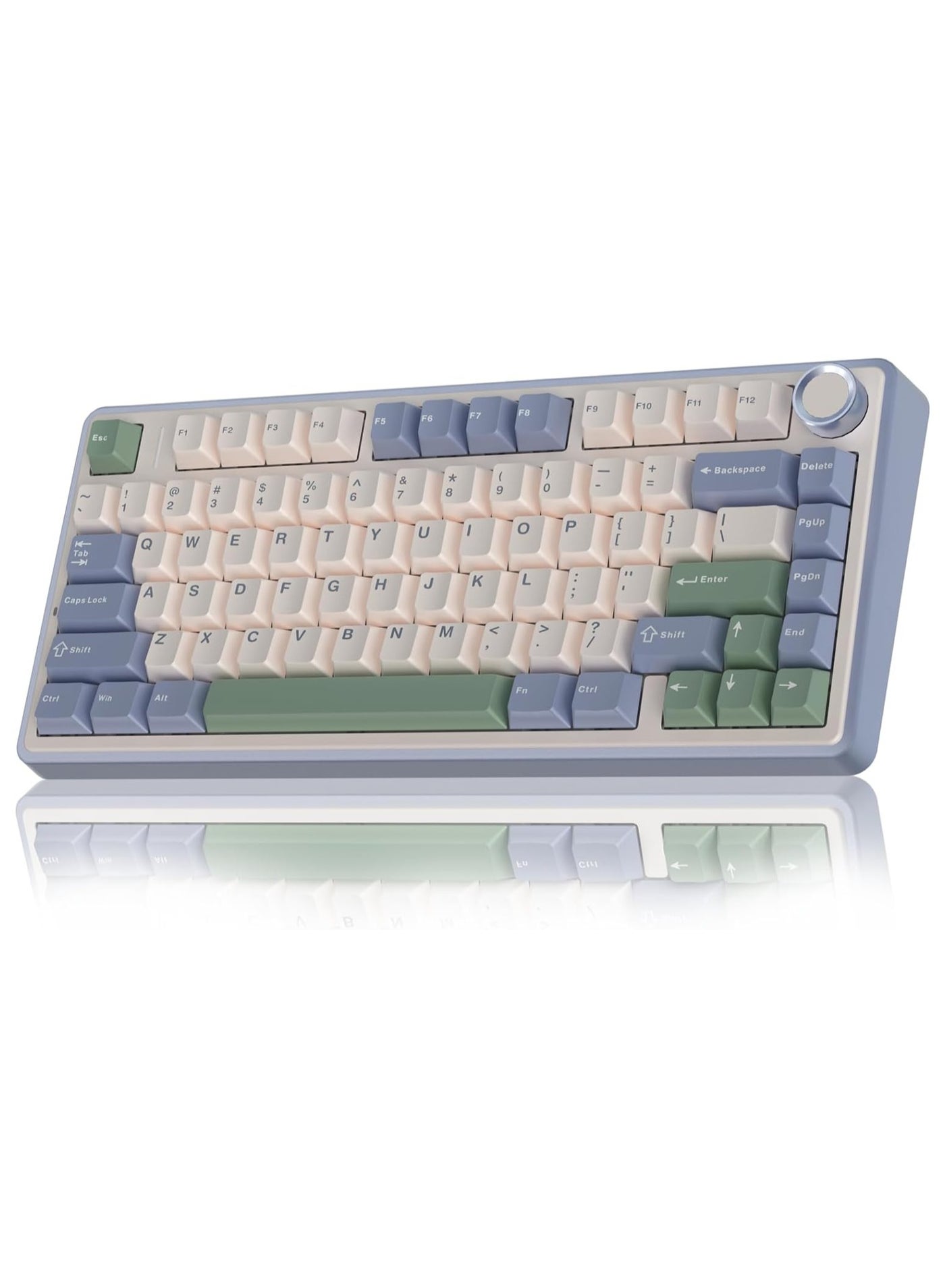 Compare F75 75% Wireless Mechanical Keyboard,Gasket Hot Swappable Custom Keyboard, Prelubed Reaper Switches RGB Backlit Gaming Keyboard,2.4GHzTypeCBT5.0 Mechanical Keyboard at KSA Price