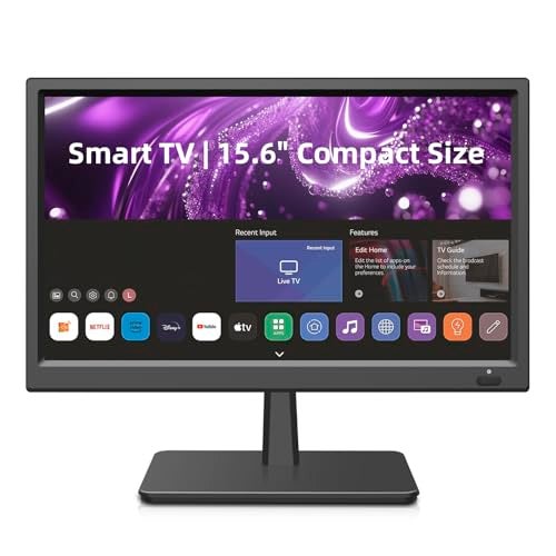 Feihe 15.6 Inch Small Smart TV HD 1080P LED,…