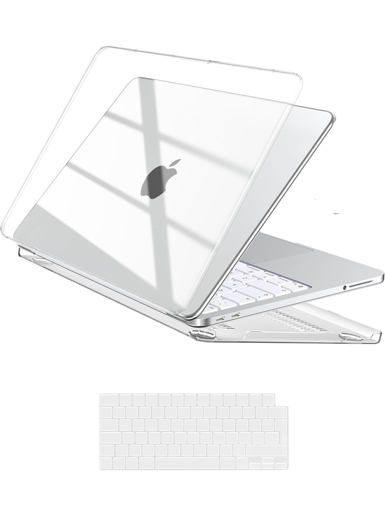 Compare Case Compatible with MacBook Neo Case 13 inch 2026 Release Model A3404 with A18 Pro Chip, Plastic Hard Shell with Keyboard Skin Cover for MacBook Neo 13‘ Case, Crystal Clear at KSA Price