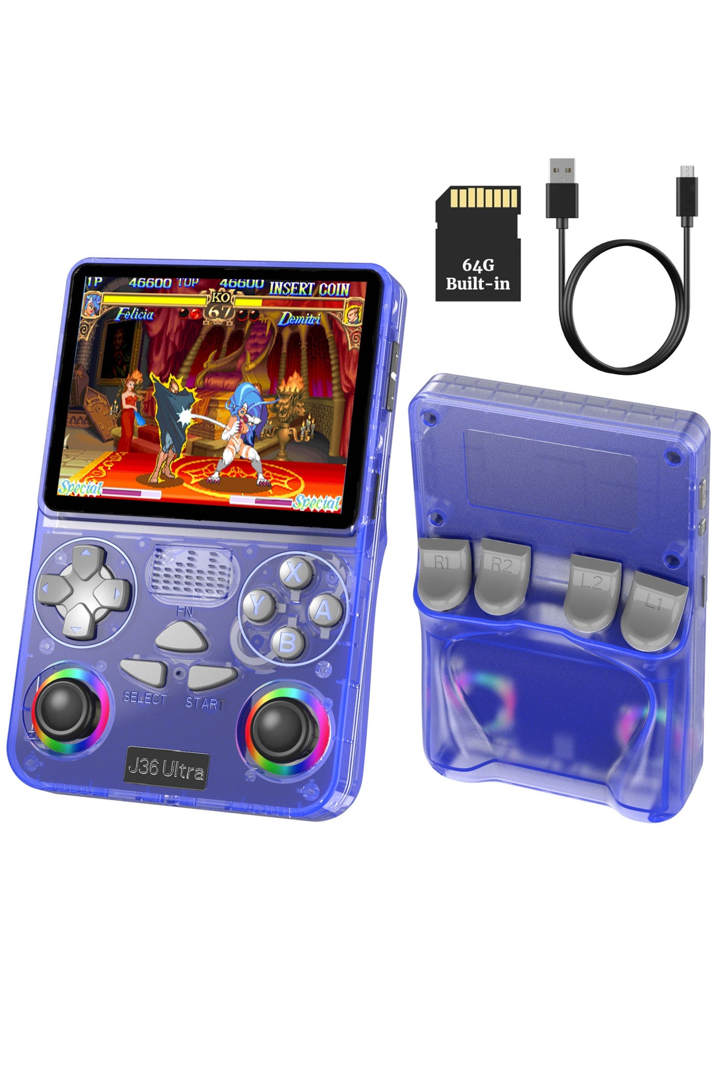 J36 Ultra Game Console 3.5 Inch Portable Retro…