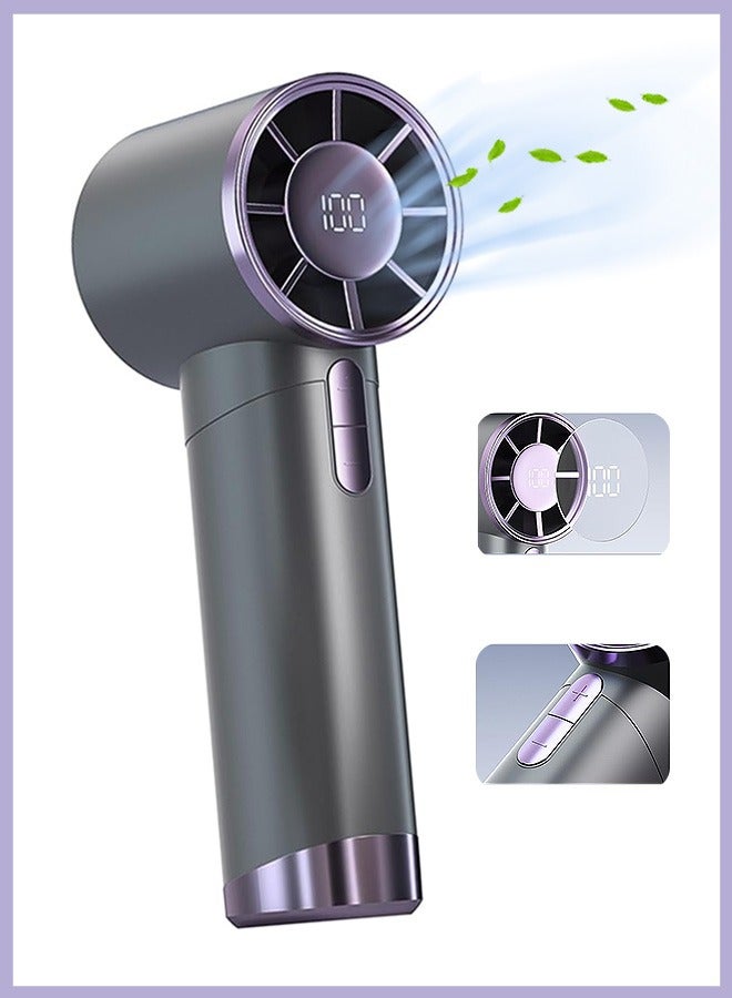 Compare 1100 Speeds Adjustable Portable Handheld Fan with LED Display USB Rechargeable Ice Cooling Personal Fan for Kids Girls Women Men Home Office Indoor Outdoor Travelling at KSA Price