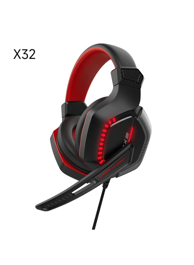 Compare DUDAO X32R 3.5MM + USB GAME HEADPHONE RED at KSA Price