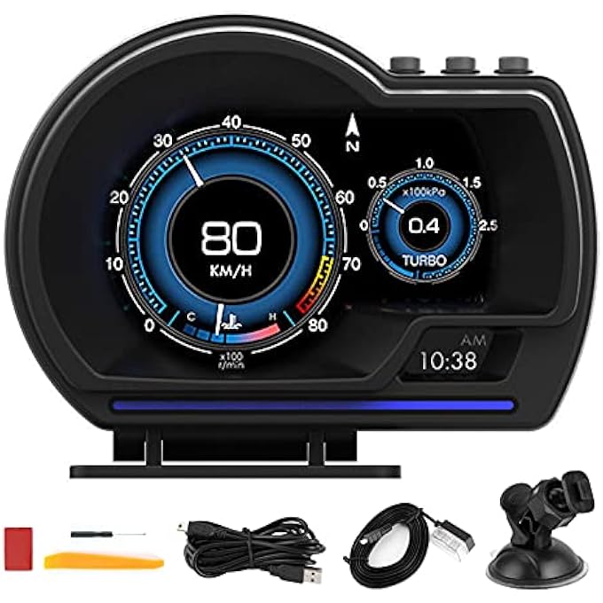 Head Up Display Obdii Gps Dual System 3Inch…