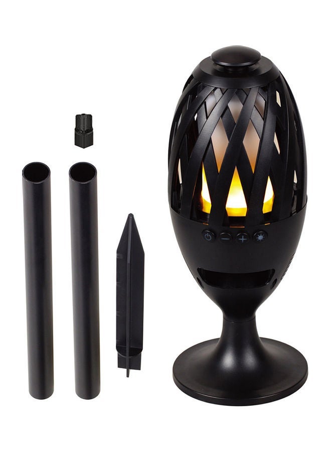 Compare 2In1 LED Flame Bluetooth Speaker With Stand Black at KSA Price