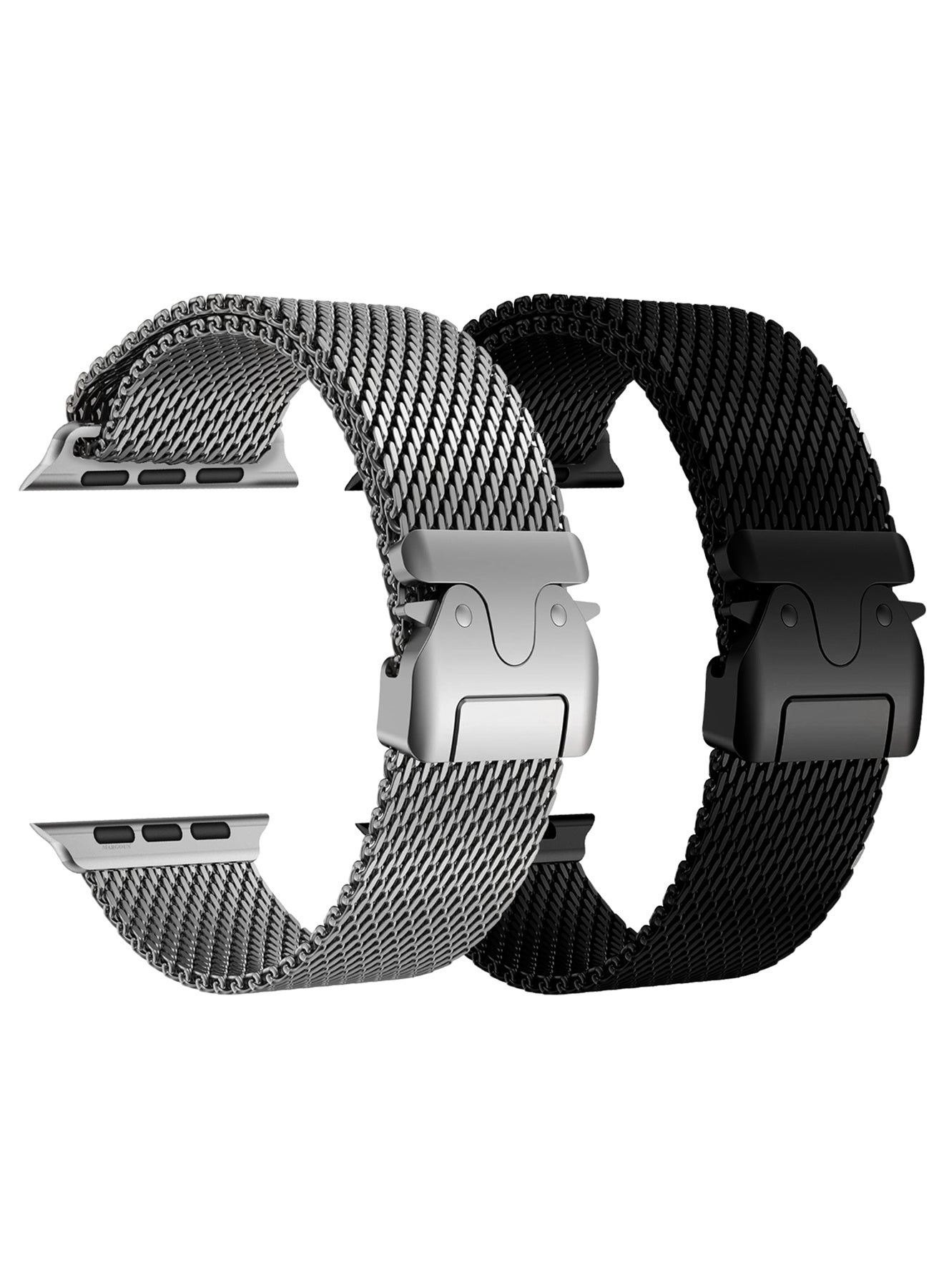 2Packs Milanese Loop for Apple Watch Band Ultra…