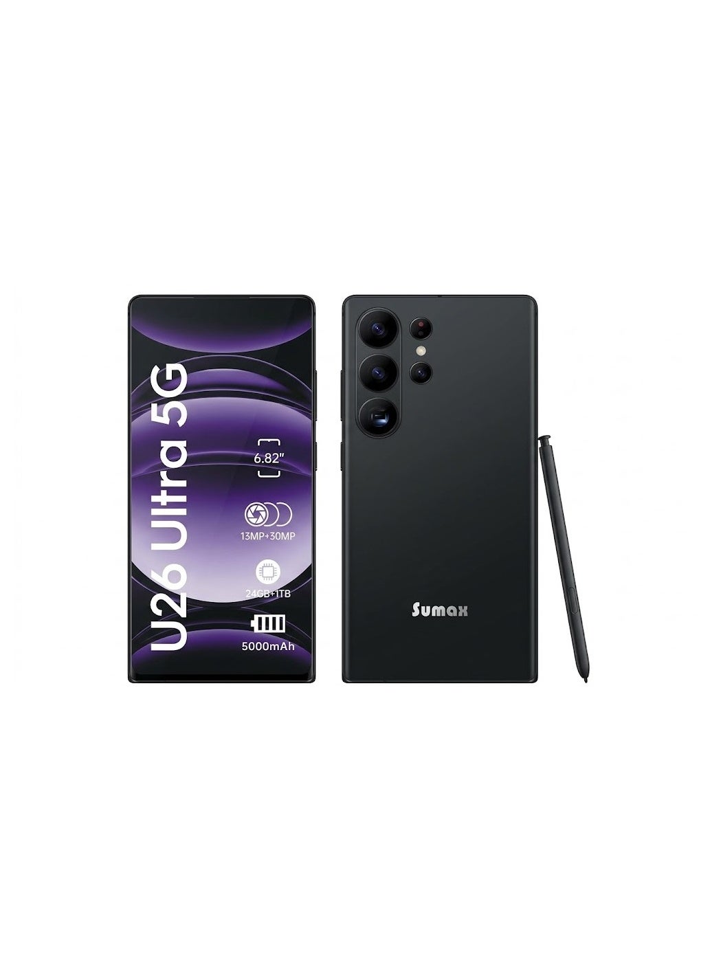 Sumax U26 Ultra 5G Android Smartphone, 24GB…