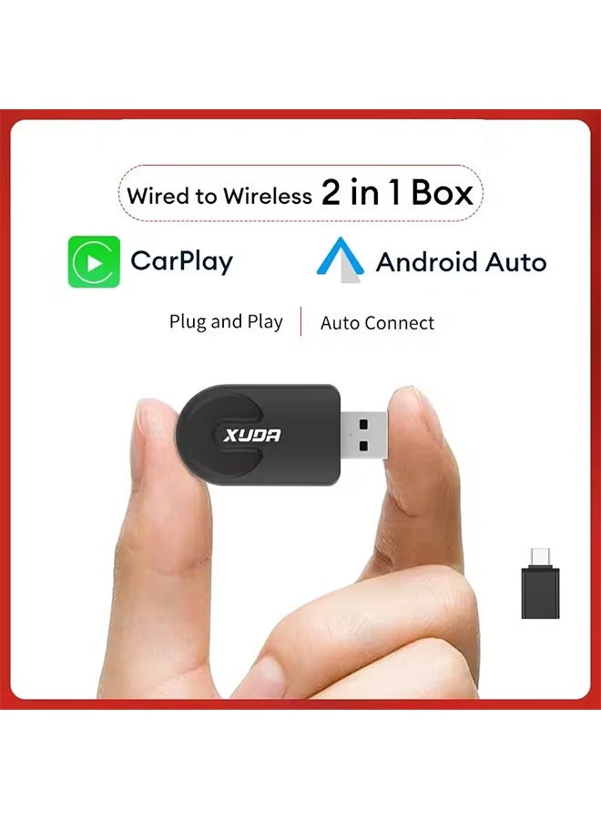 XUDA NEW Wireless CarPlay Android Auto Wireless…
