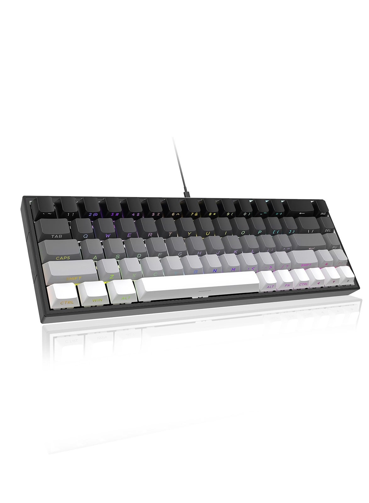ZIPFORCE Gaming Keyboard,68-Key Mechanical Keyboard,…