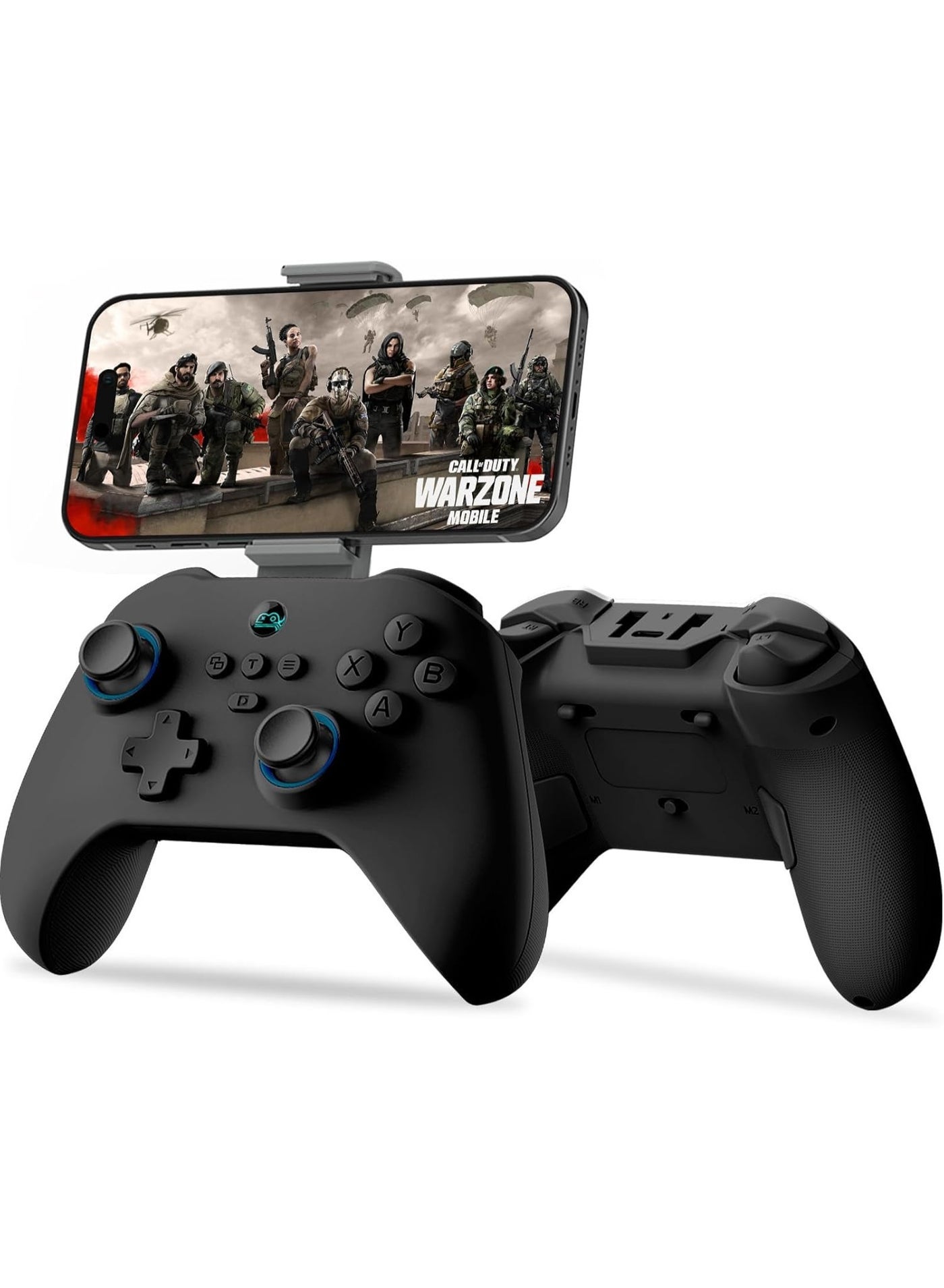 Compare Gamepad Controller for iPhoneiOSAndroidSwitchPS4PC, with Phone HolderTurboMacro6Axis GyroMotorHall Joystick for iPhone 151413Galaxy S242322 at KSA Price