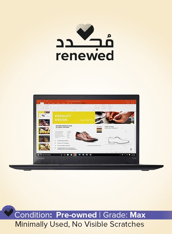 Compare Renewed  Thinkpad T470s Laptop With 14Inch Full HD Display, Core i5 Processor6th GenDual Core8GB RAM256GB SSDIntel Arc GraphicsWindows 10 English Graphite at KSA Price
