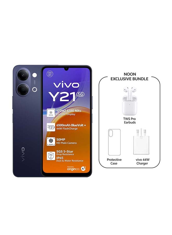 Compare Y21 5G AI Dual SIM Black 4GB RAM 128GB With Exclusive TWS Charger and Case Inside Phone Box  Middle East Version at KSA Price