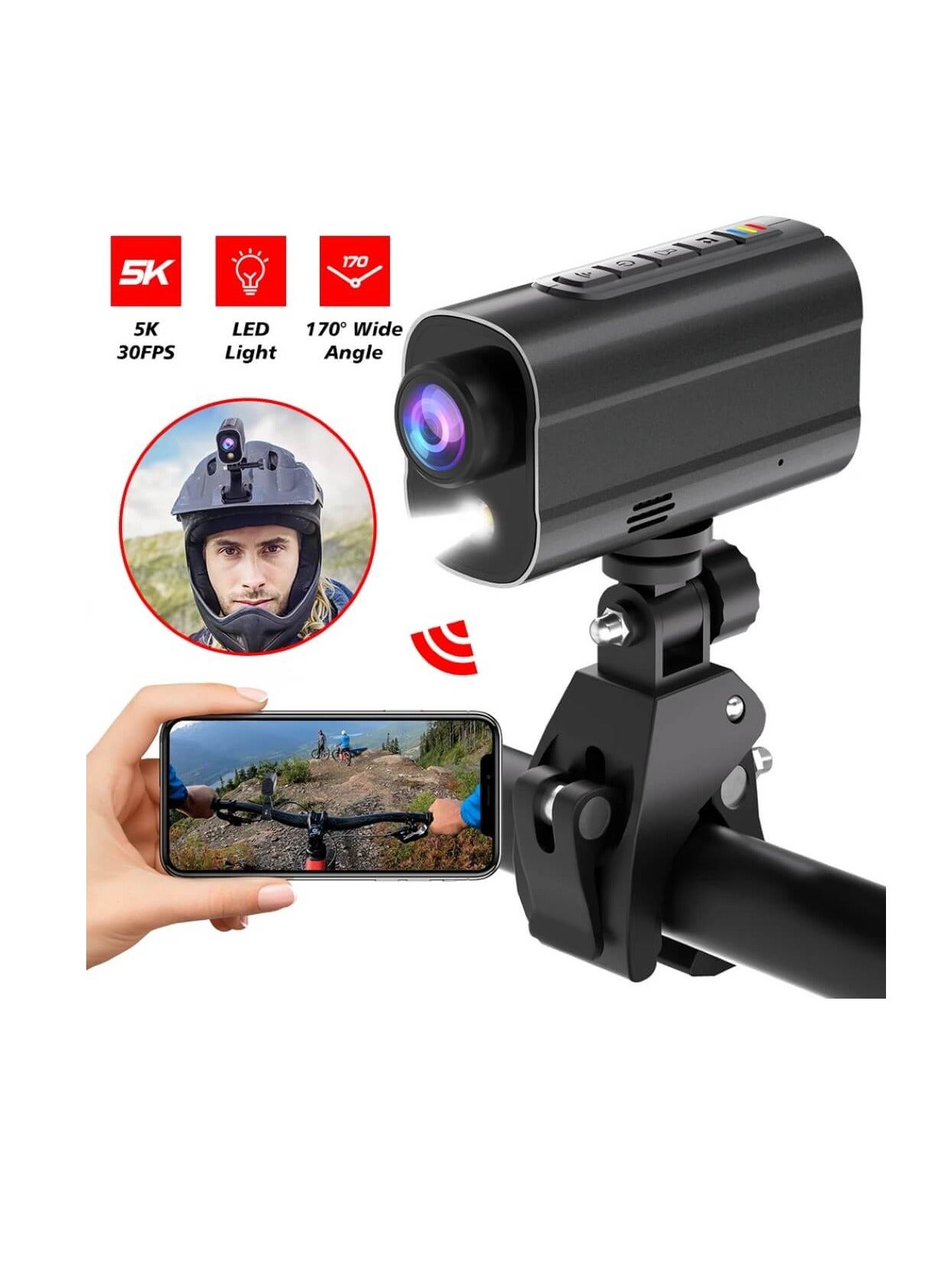 Compare 5K Anti Shake Action Camera for Bike & Helmet at KSA Price