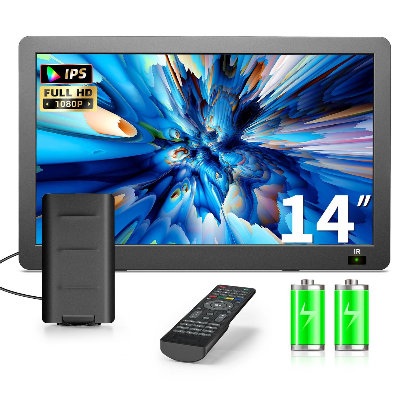 Erasiny 14 inch Portable TV with Upgraded Antenna…