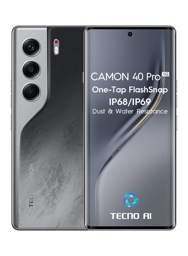 Camon 40 Pro Dual SIM Galaxy Black 12GB RAM…