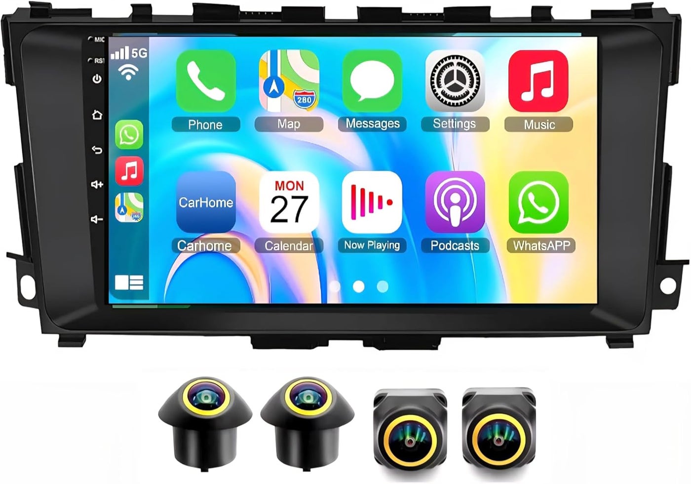 Compare Nissan Altima Car Stereo Altima Android Screen 20132018 With Apple Carplay Android Auto Wireless WiFi DSP FM&AM BT AHD Camera Included Fast Interface QLED 4+32GB 360D Cameras at KSA Price