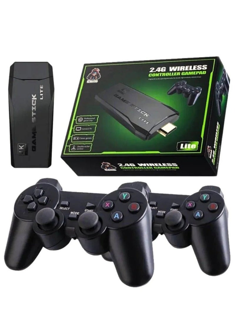 Compare Console Game 4K HD Video Game Console – 64GB Classic Retro Game Stick with 2.4G Dual Wireless Controllers | 10,000+ Builtin Games | Plug & Play TV Game Console at KSA Price