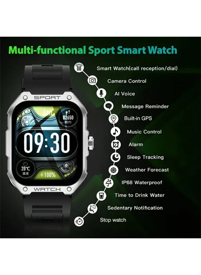 Compare 1.83 TFT GPS Sport Smart Watch, AnswerMake Calls, IP68 Waterproof Fitness Watch, Sleep Monitor, Fitness Tracker with 123 Sport Modes, Smartwatches for Men Women at KSA Price