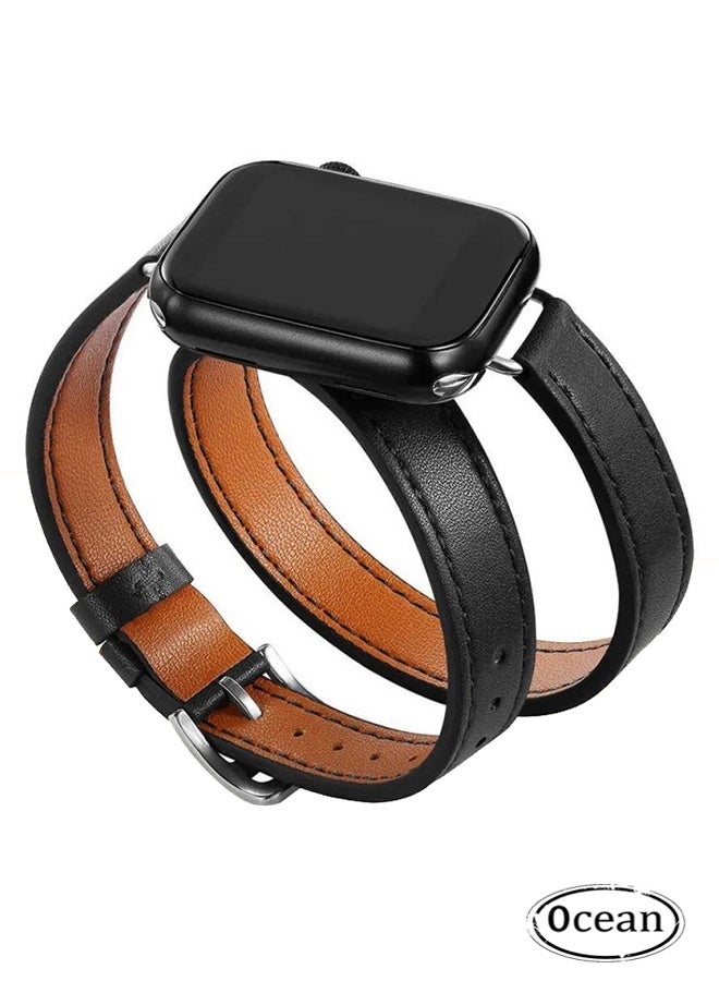 Genuine Leather Double Tour Designed Slim Strap for…